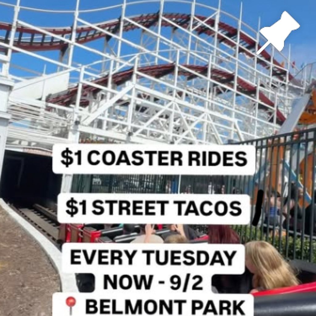Belmont Park Roller Coaster Deal $1 all Summer